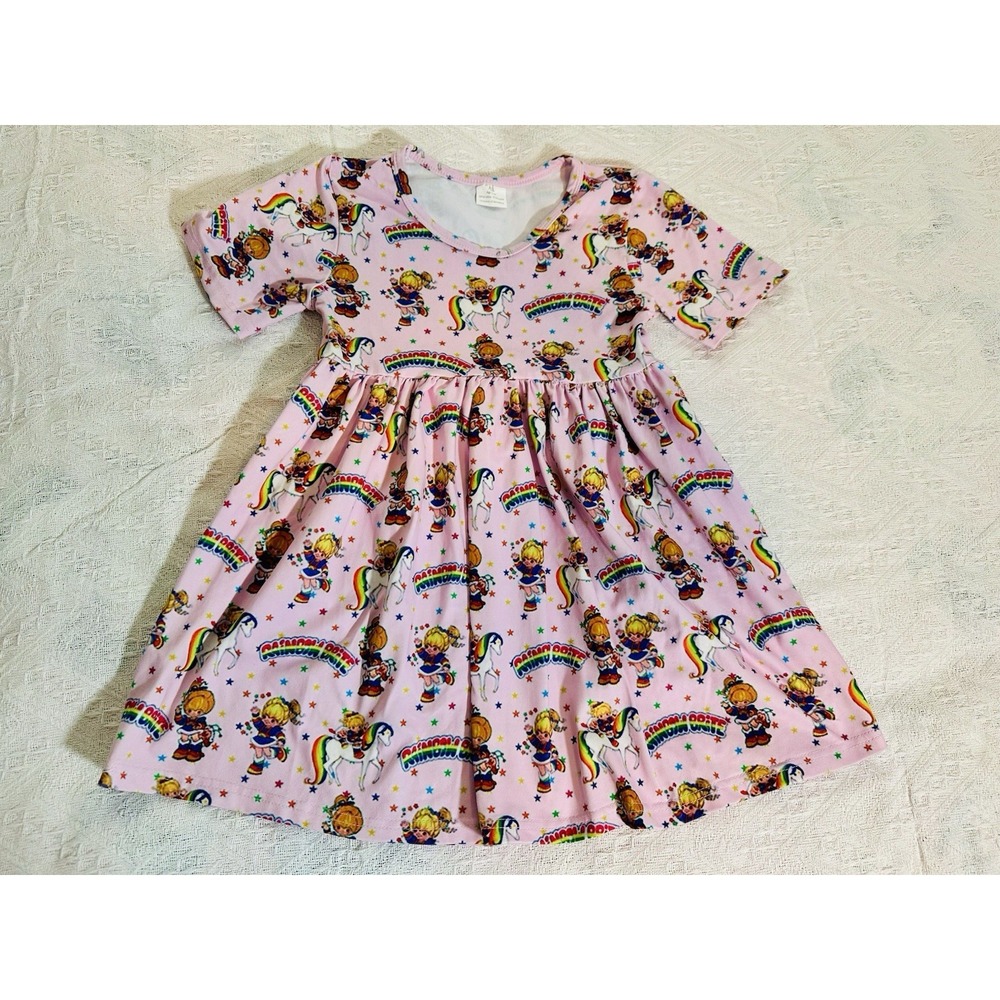 Cute Rainbow Brite Girls 6/7  Dress